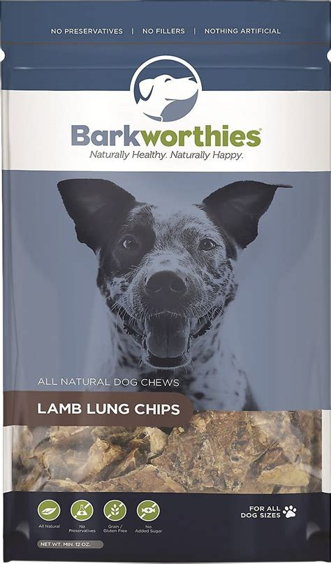 Barkworthies Lamb Lung Treats