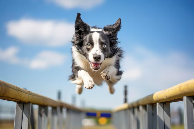 A happy Border Collie with a unique name tag, showcasing the importance of choosing the perfect name for your intelligent companion